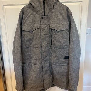 Burton Men's Gray Living Lining Snowboard Jacket